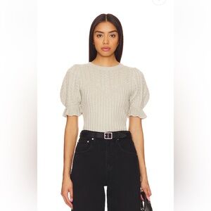 NWOT PAIGE Ansa Sweater Top in Pale Sage